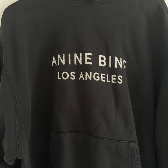 Anine Bing Black Hoodie - Picture 2 of 3